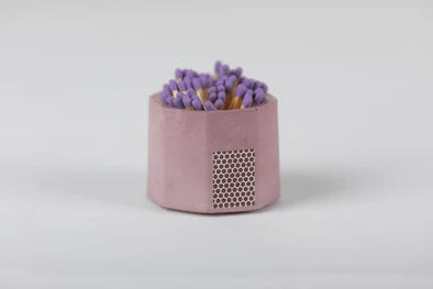 Acai Match holder With Stricker and Purple Matches