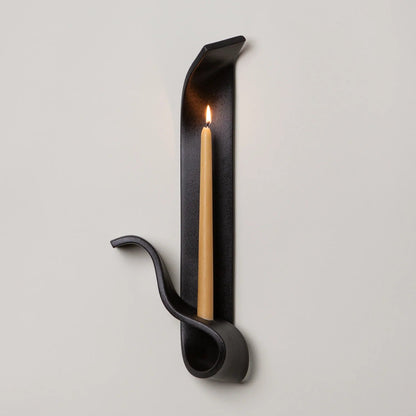 Moonara Candle Sconce - Black