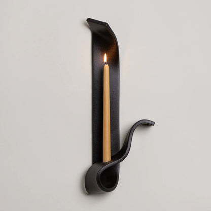 Moonara Candle Sconce - Black