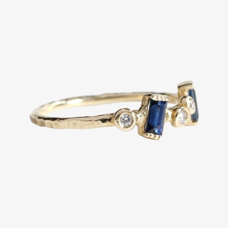 Scattered Sapphire Ring