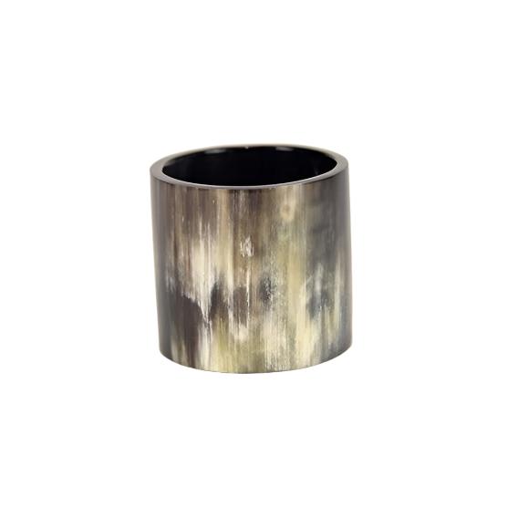 Marbled Horn Napkin Rings Set of 6