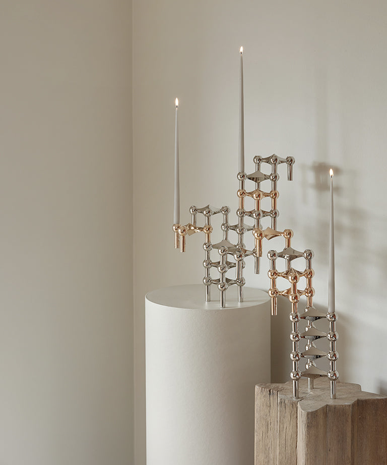 STOFF Nagel Taper Candle by Ester & Erik (Sand)